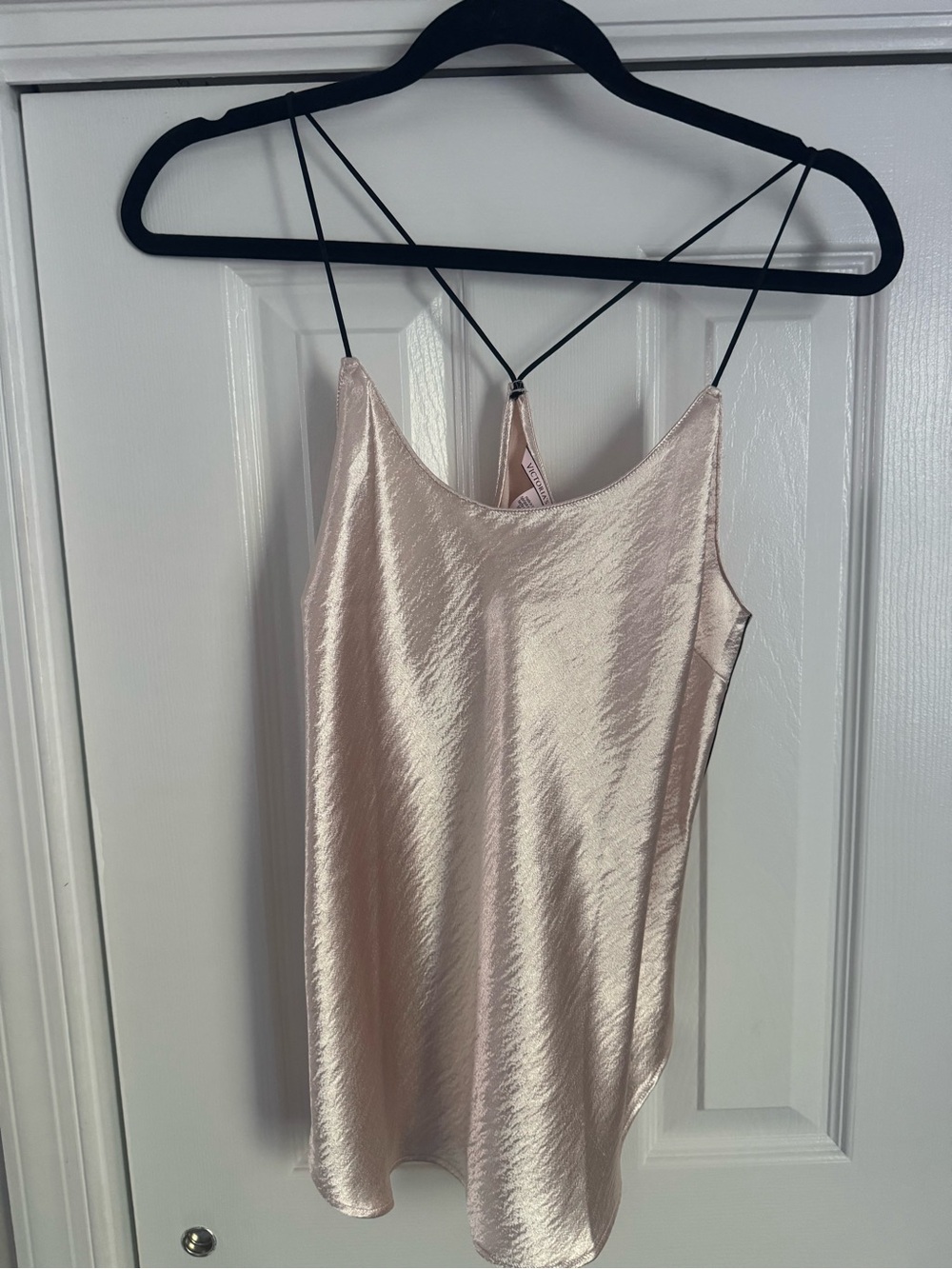 2x Victoria's Secret Satin Cowl-Neck Camisole - Light Pink and Purple